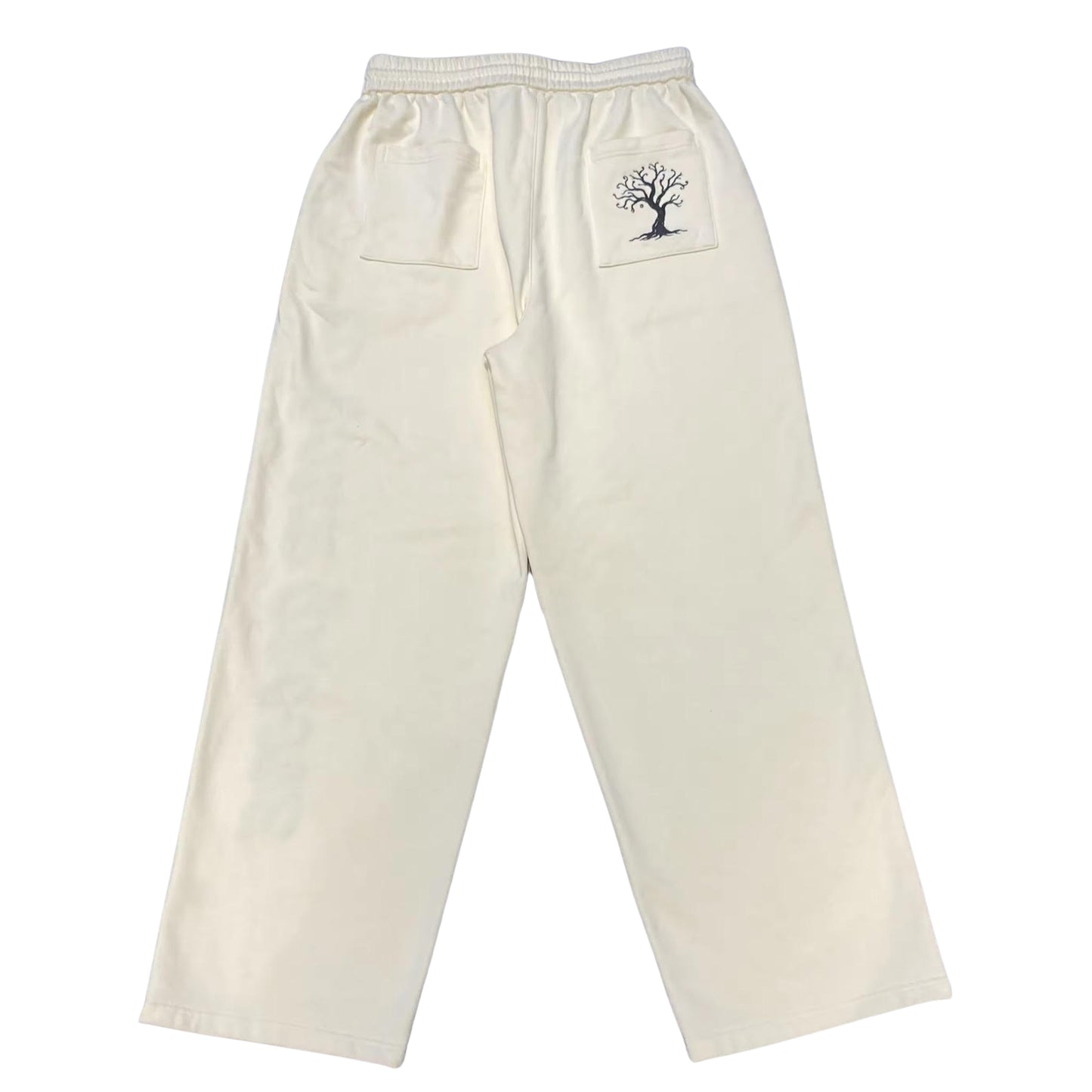 Cream Straight Leg Sweats